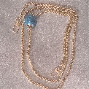 Gold Adjustable Purse Chain Strap 47 Inch Make your Wallet a Crossbody